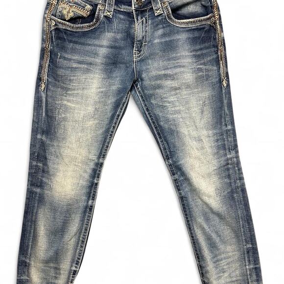 Rock revival slim straight jeans 34x29 - Picture 1 of 7